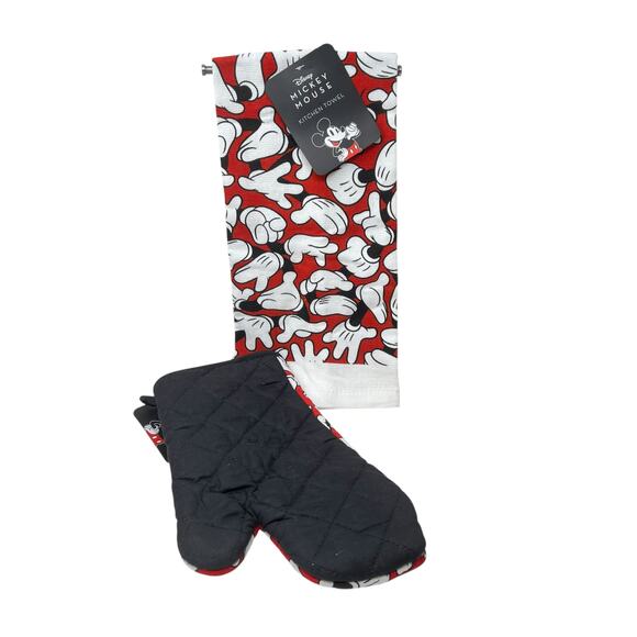 Mickey Mouse Magic Hands Oven Mitt and Kitchen Towel - NWT - Picture 3 of 3